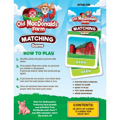 MasterPieces Officially Licensed Old MacDonald Matching Game for Kids