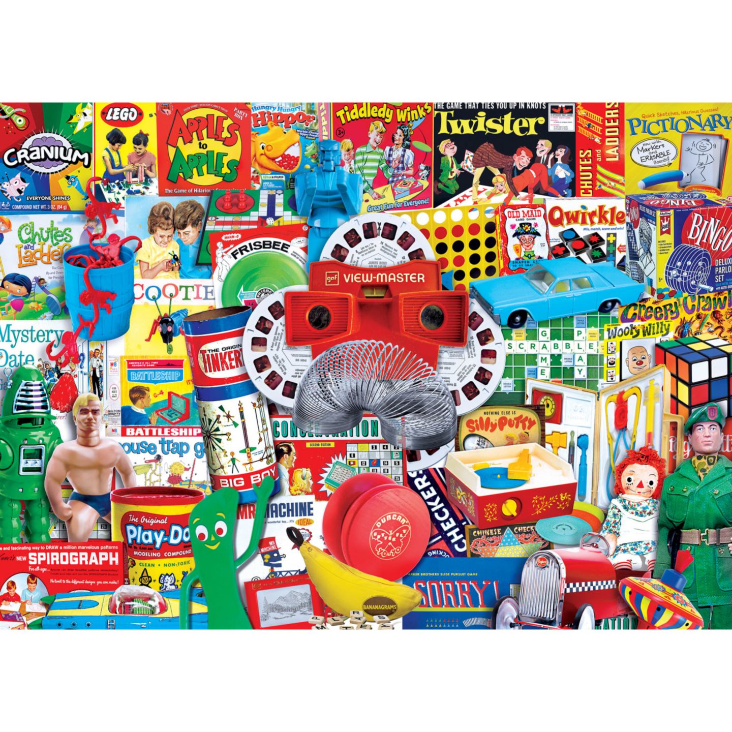 Детский пазл MasterPieces Puzzles MasterPieces Flashbacks - Let the Good Times Roll 1000 Piece Puzzle, цвет: Разноцветный — фото 2