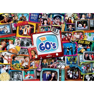 MasterPieces TV Time - 60's Shows 1000 Piece Jigsaw Puzzle for Adults
