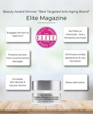 Frown Wrinkle Control With UV Chromophores