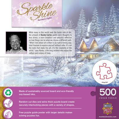 MasterPieces Sparkle & Shine - Northern Lights 500 Piece Glitter Puzzle