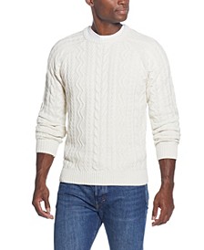 Men's Cable-Knit Crew Neck Sweater