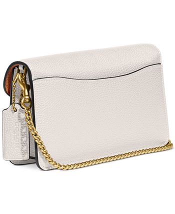 COACH Tabby Polished Pebble Leather Chain Crossbody Bag