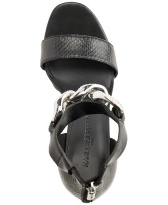 Anisha Ankle Strap Embellished Platform Sandals