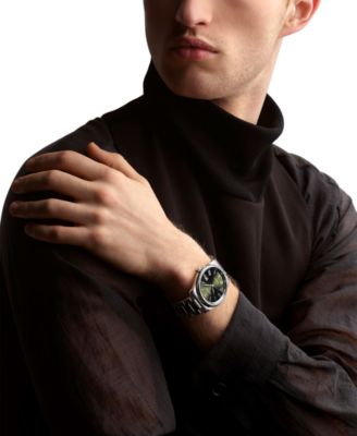 Men's Swiss Automatic Stainless Steel Bracelet Watch 40mm