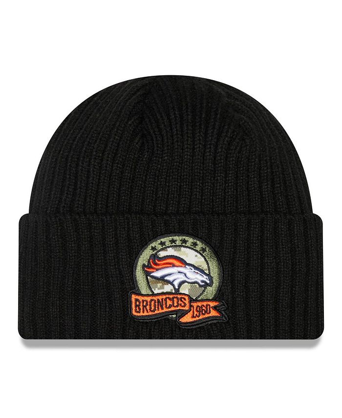 New Era Big Boys Black Denver Broncos 2022 Salute To Service Knit