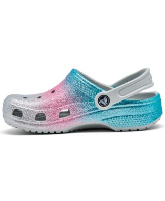 Crocs Little Girls Classic Glitter Clogs From Finish Line & Reviews ...