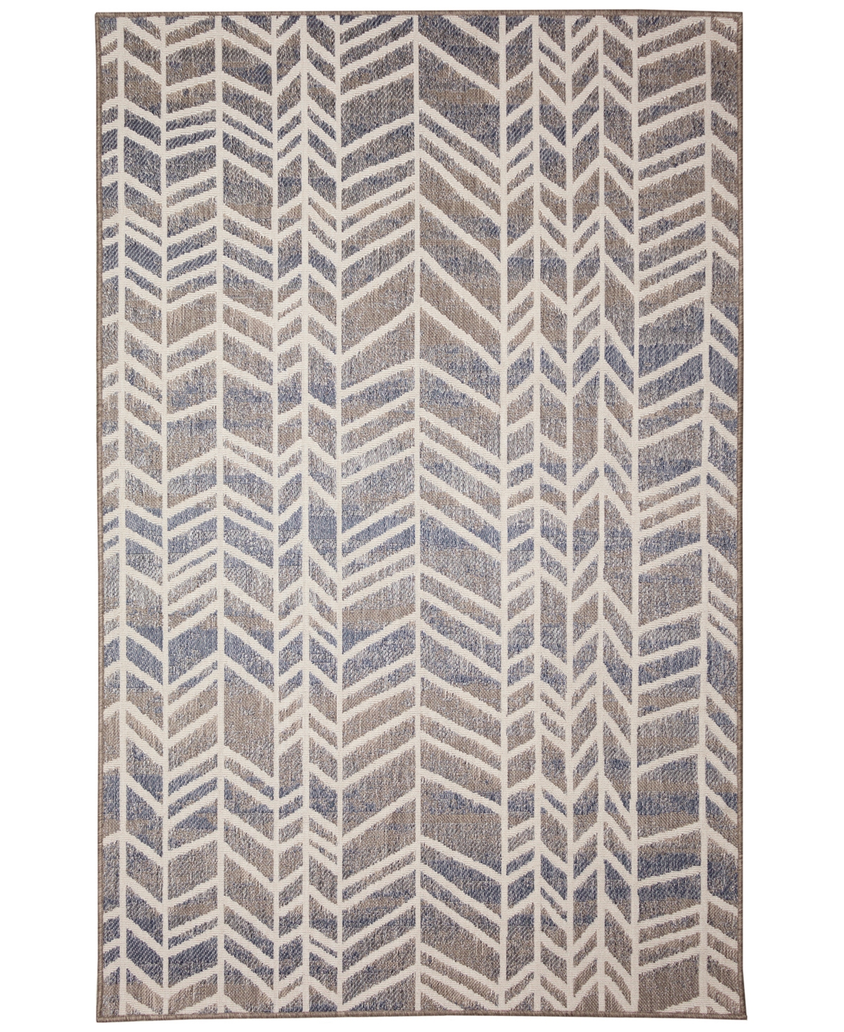 Liora Manne' Cove Chevron 7'10in x 9'10in Outdoor Area Rug - Multi