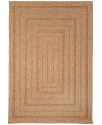 Sahara Multi Border 3'3" x 4'11" Outdoor Area Rug image