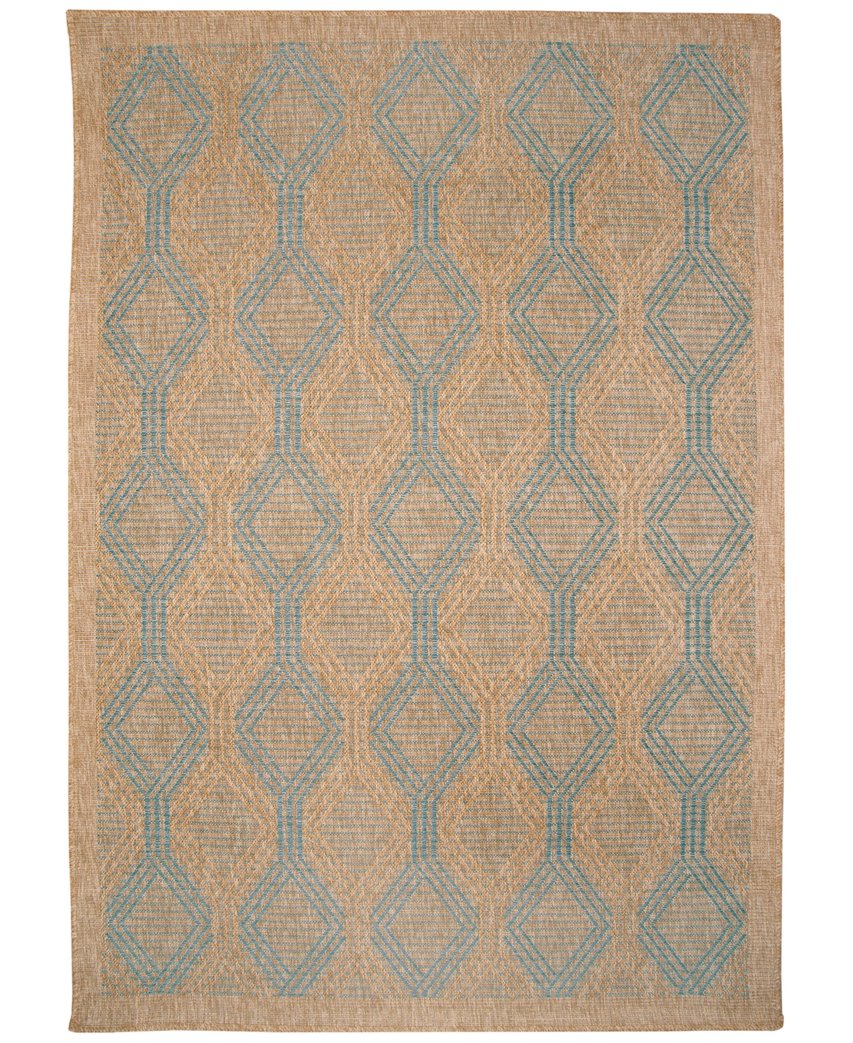 Liora Manne Sahara Links 5'3" X 7'3" Outdoor Area Rug In Turquoise