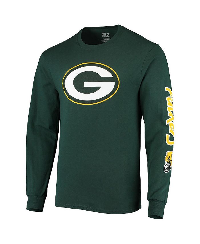 Starter Men's Green Green Bay Packers Halftime Long Sleeve T-shirt - Macy's