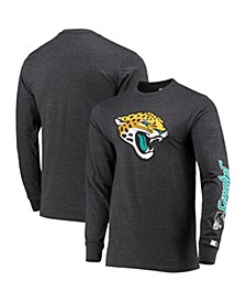 Men's Heathered Charcoal Jacksonville Jaguars Halftime Long Sleeve T-shirt