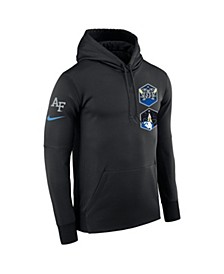 Men's Black Air Force Falcons Space Force Rivalry Badge Therma Pullover Hoodie