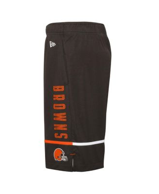 Men's Brown Cleveland Browns Combine Authentic Rusher Training Shorts
