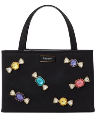 Kate Spade New York Sam Icon Candy Gem Embellished Nylon Small Tote ...