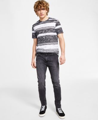 Sun + Stone - Men's David Slim Athletic Oil Chrome Jeans