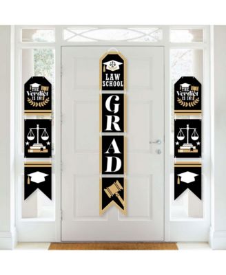 Law School Grad - Hanging Vertical Paper Door Banners Wall Kit Indoor Door Decor