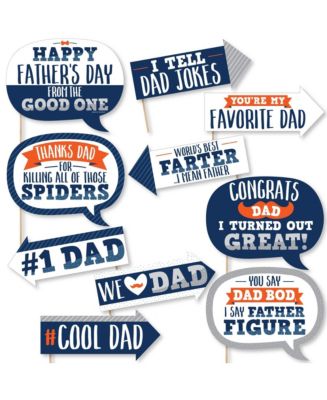 Big Dot of Happiness Funny Happy Father's Day - We Love Dad Party Photo ...