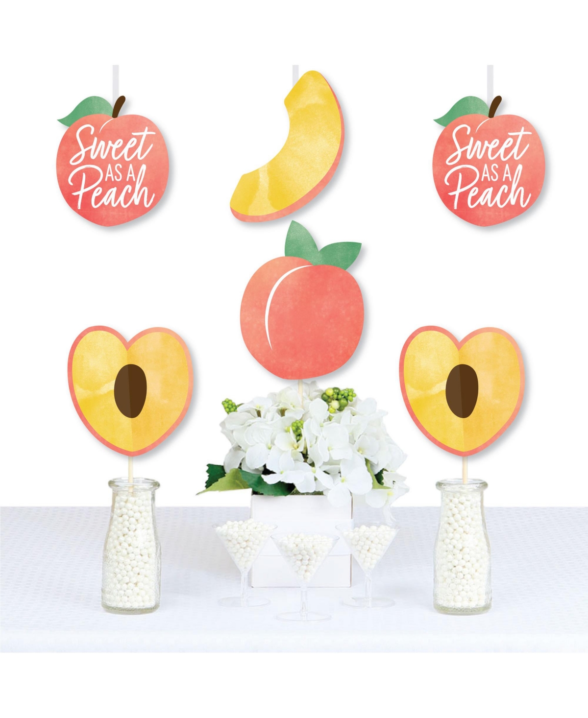 Sweet as a Peach - Fruit Themed Baby Shower or Birthday Party Essentials - 20 Ct