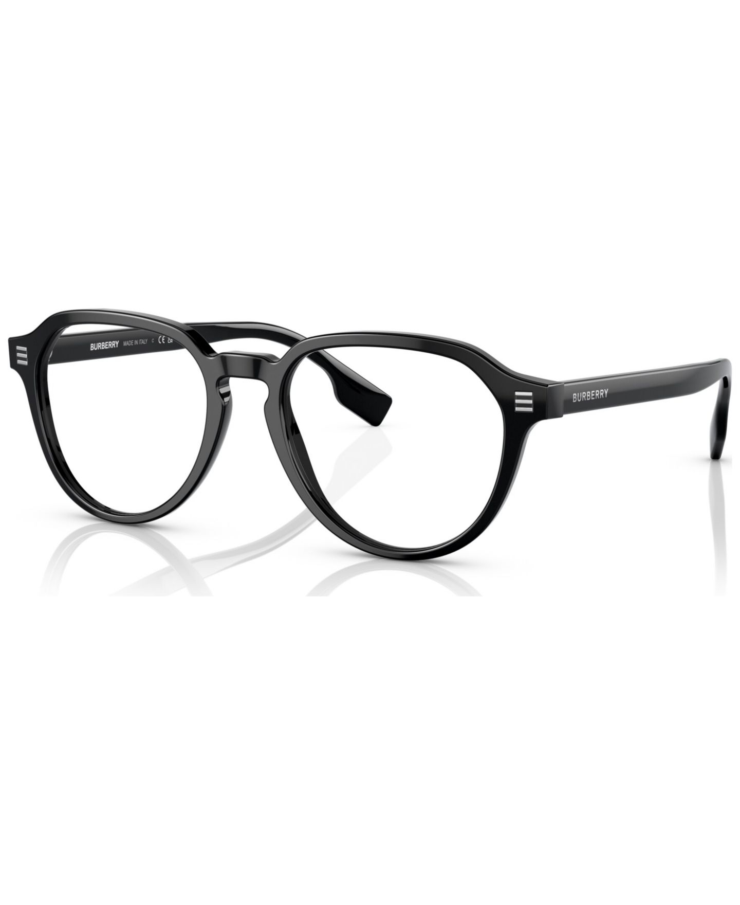 Мужские очки Burberry Man Panthos Plastic BE2368 Archie Eyeglasses, цвет: Чёрный — фото 1