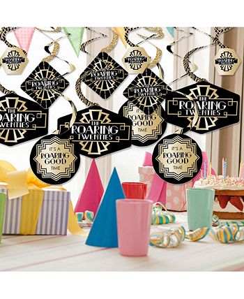 Big Dot Of Happiness Roaring 20's - 1920s Art Deco Jazz Party Supplies -  Banner Decoration Kit - Fundle Bundle : Target