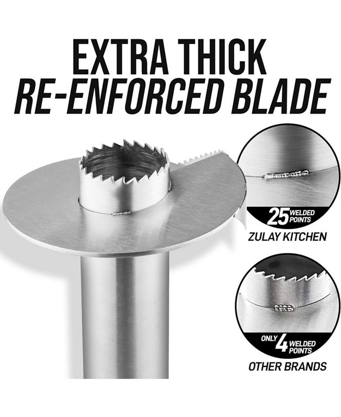 Zulay Kitchen Detachable Handle Pineapple Corer and Slicer Tool Set