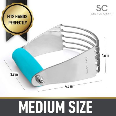 Stainless Steel Pastry Dough Cutter with Comfortable Grip Handle