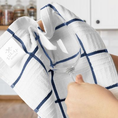 Reusable Absorbent Cotton Kitchen Towels, 8-Pack