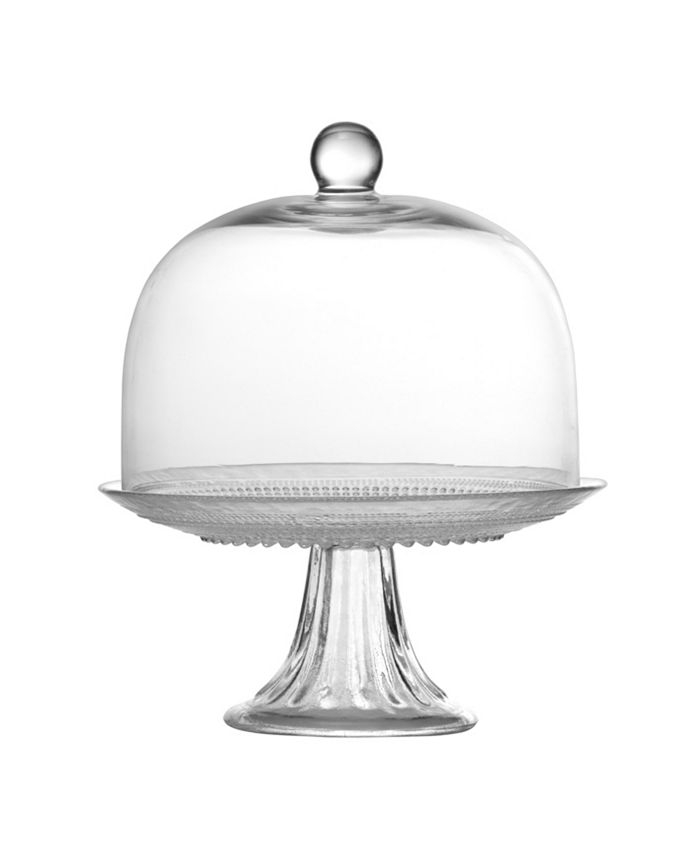 Fortessa Jupiter Glass Large Dome Fits 13" Cake Stand Macy's