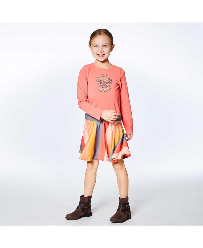 Deux par Deux Girl Striped Long Sleeve Dress ToddlerChild Macy's