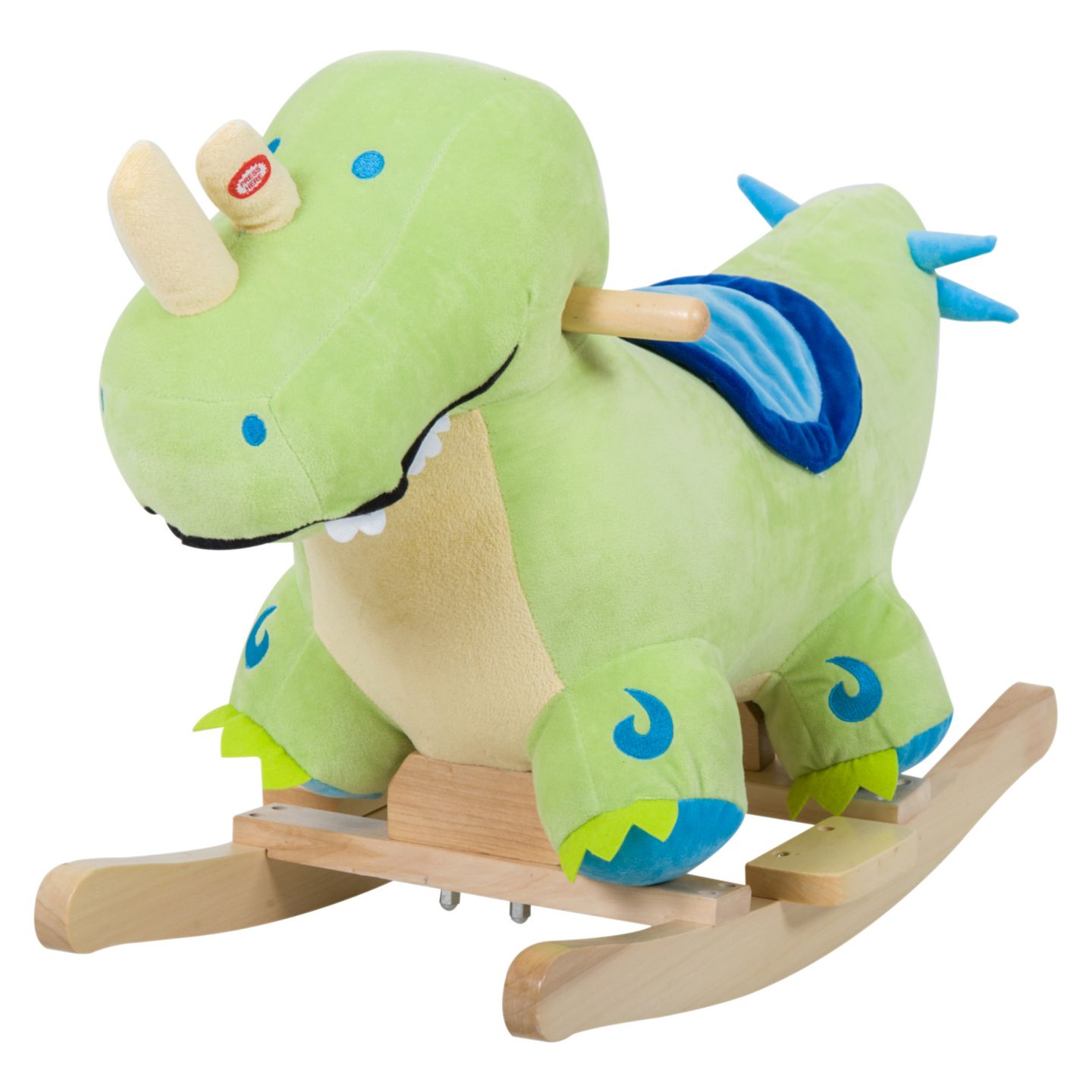 Детская игрушка Qaba Rocking Dinosaur with Realistic Sounds Rocker, 66 lb. Capacity, Ages 18 Months+ — фото 1