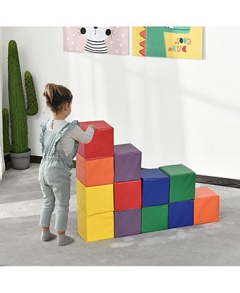 Soozier 12 Piece Soft Play Blocks Soft Foam Toy Building and