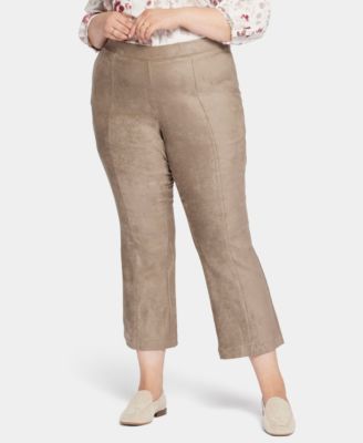 Plus Size Slim Bootcut Pull-On Pants