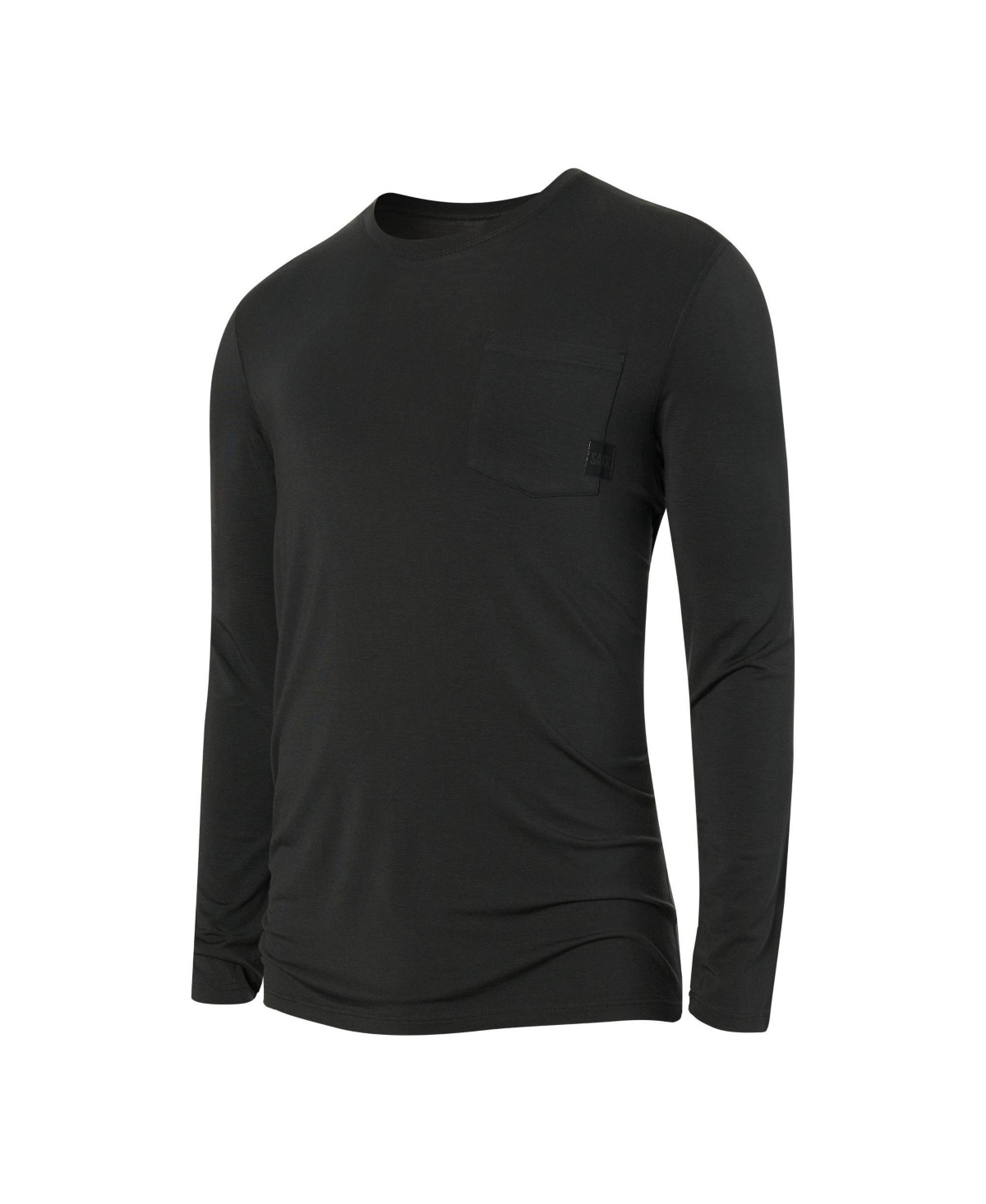 Saxx Men's Sleepwalker Long Sleeves Pocket T-shirt In Black