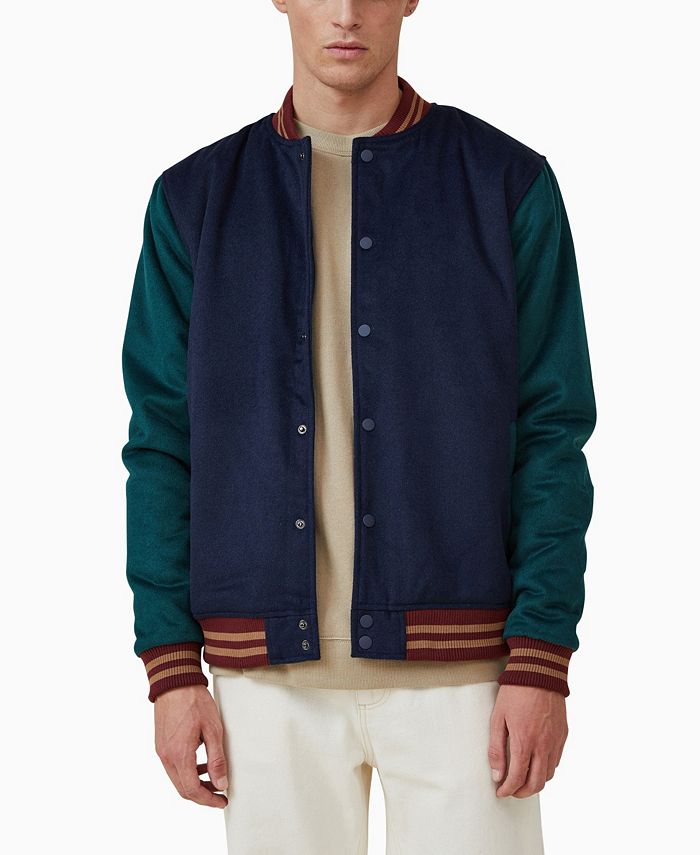 COTTON ON Men's Varsity Long Sleeve Jacket Macy's