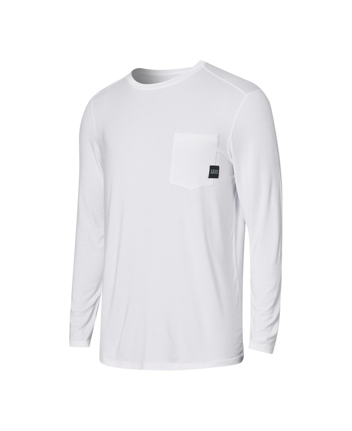 Saxx Men's Sleepwalker Long Sleeves Pocket T-shirt In White