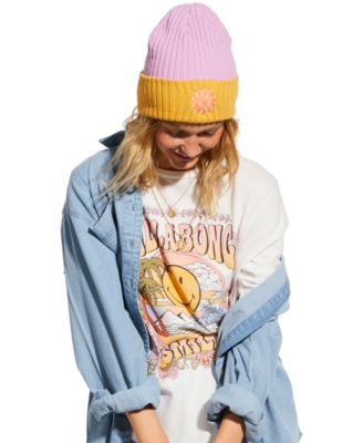 Billabong - Juniors' Smiley Colorblocked Ribbed Beanie