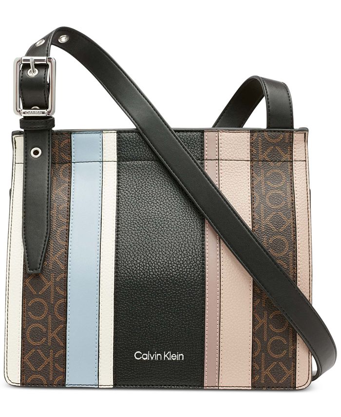 Calvin Klein Havana Signature Mixed Material Adjustable Strap Crossbody &  Reviews - Handbags & Accessories - Macy's