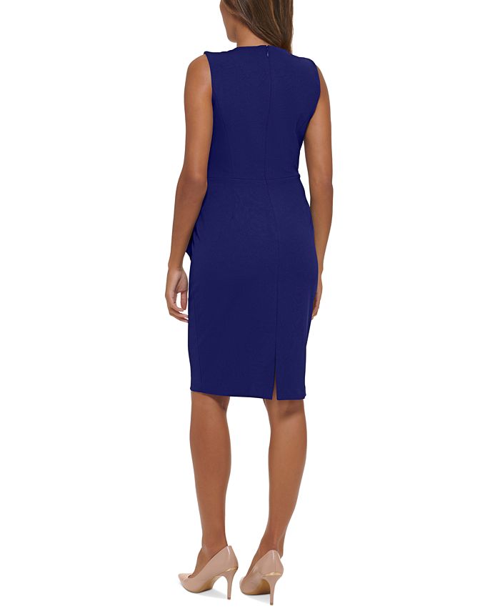 Calvin Klein Petite SideTie Sleeveless Sheath Dress Macy's