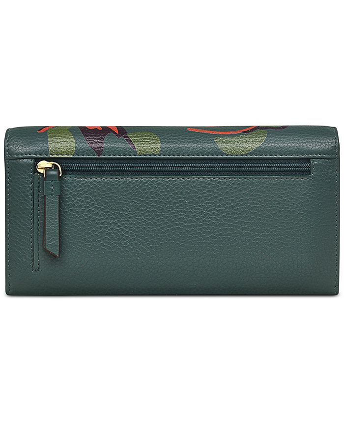 Radley London Large Printed Leather Flapover Wallet Macy's