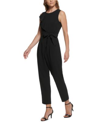 one shoulder wide leg jumpsuit