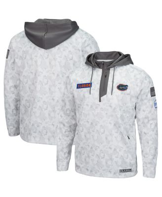 Men's Arctic Camo Florida Gators OHT Military-Inspired Appreciation Quarter-Zip Hoodie