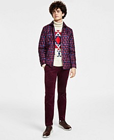 Men's Quilted Shirt Jacket, Chunky Fair Isle Turtleneck Sweater & Corduroy Pants, Created for Macy's 
