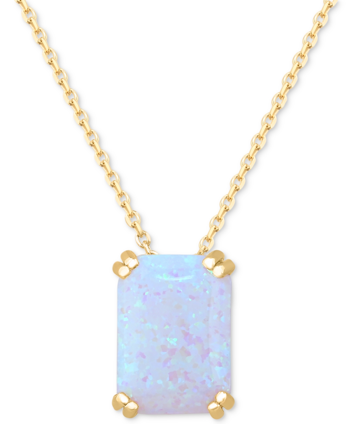 Bezel Gemstone Round Pendant Necklace - Gold Plated Chain - Turquoise  (16-24).