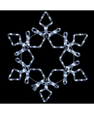 Led Rope Light Snowflake Christmas Decoration, 24"