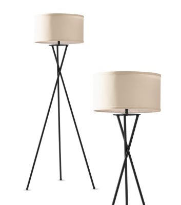Jaxon 60" LED Contempoary Tripod Floor Lamp with Drum Shade