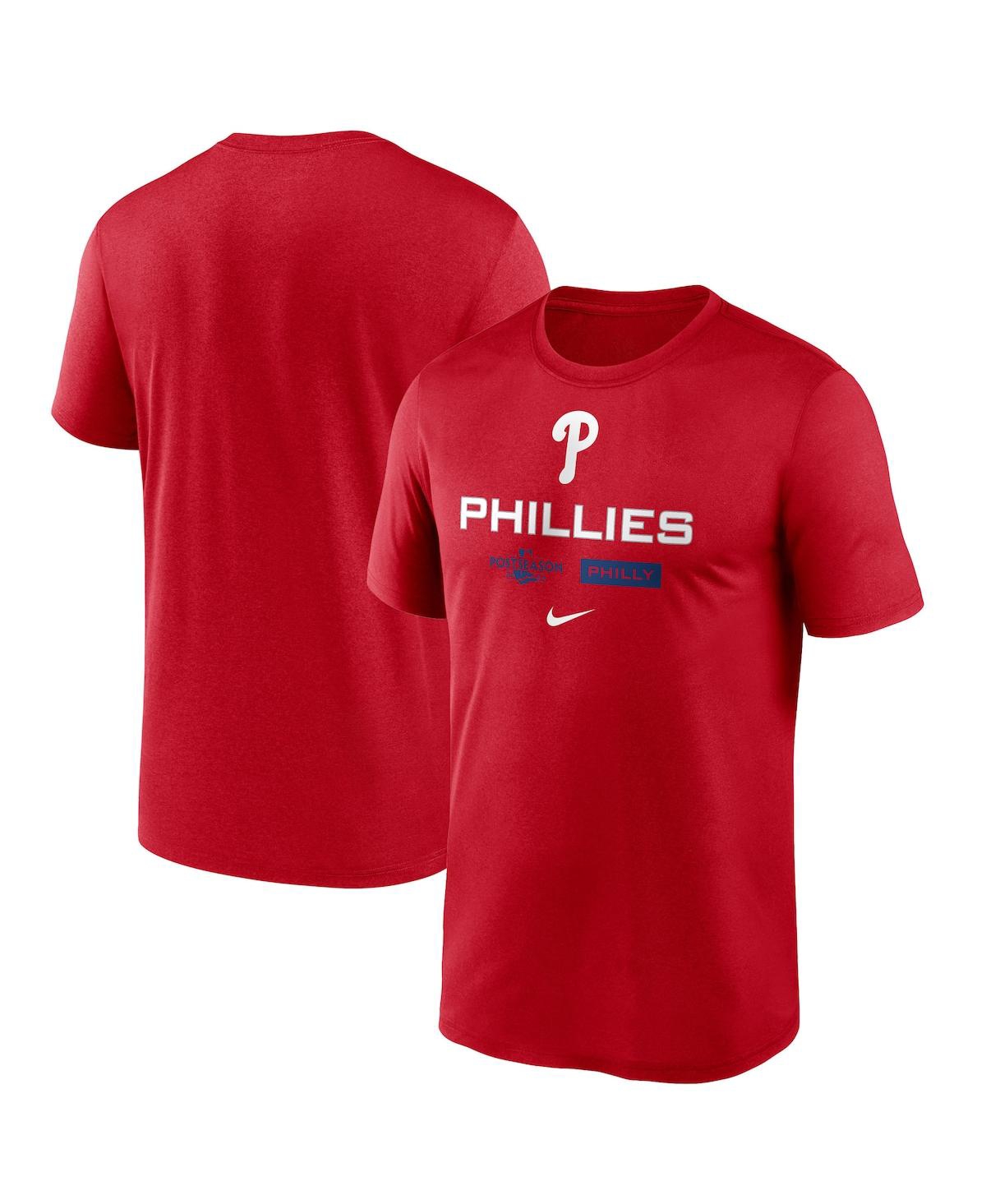 Men's Nike Red Philadelphia Phillies 2022 Postseason Authentic Collection Dugout T-shirt
