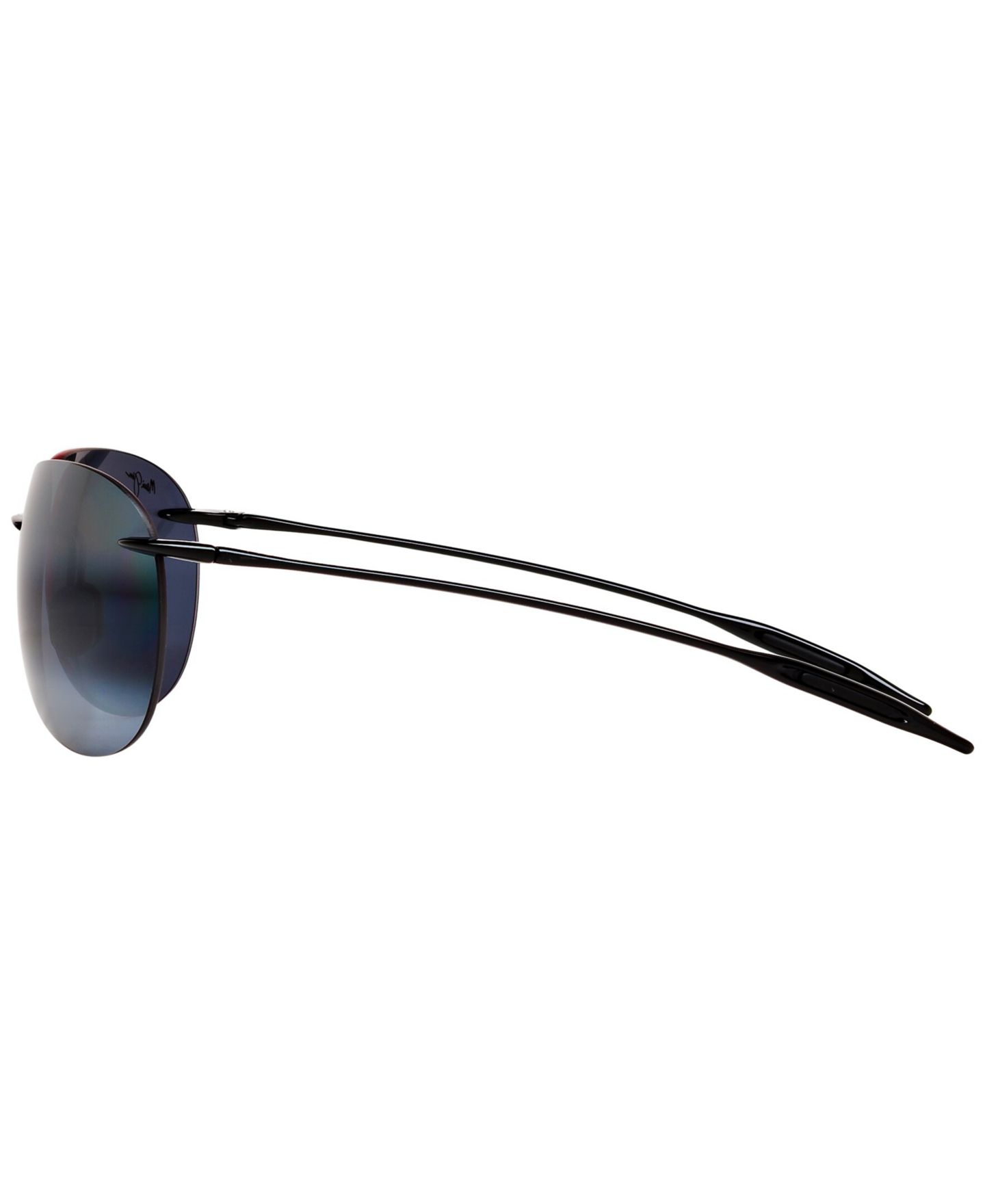 Женские солнцезащитные очки Maui Jim Polarized Sugar Beach Sunglasses, 421, цвет: Чёрный блестящий / Серый — фото 3