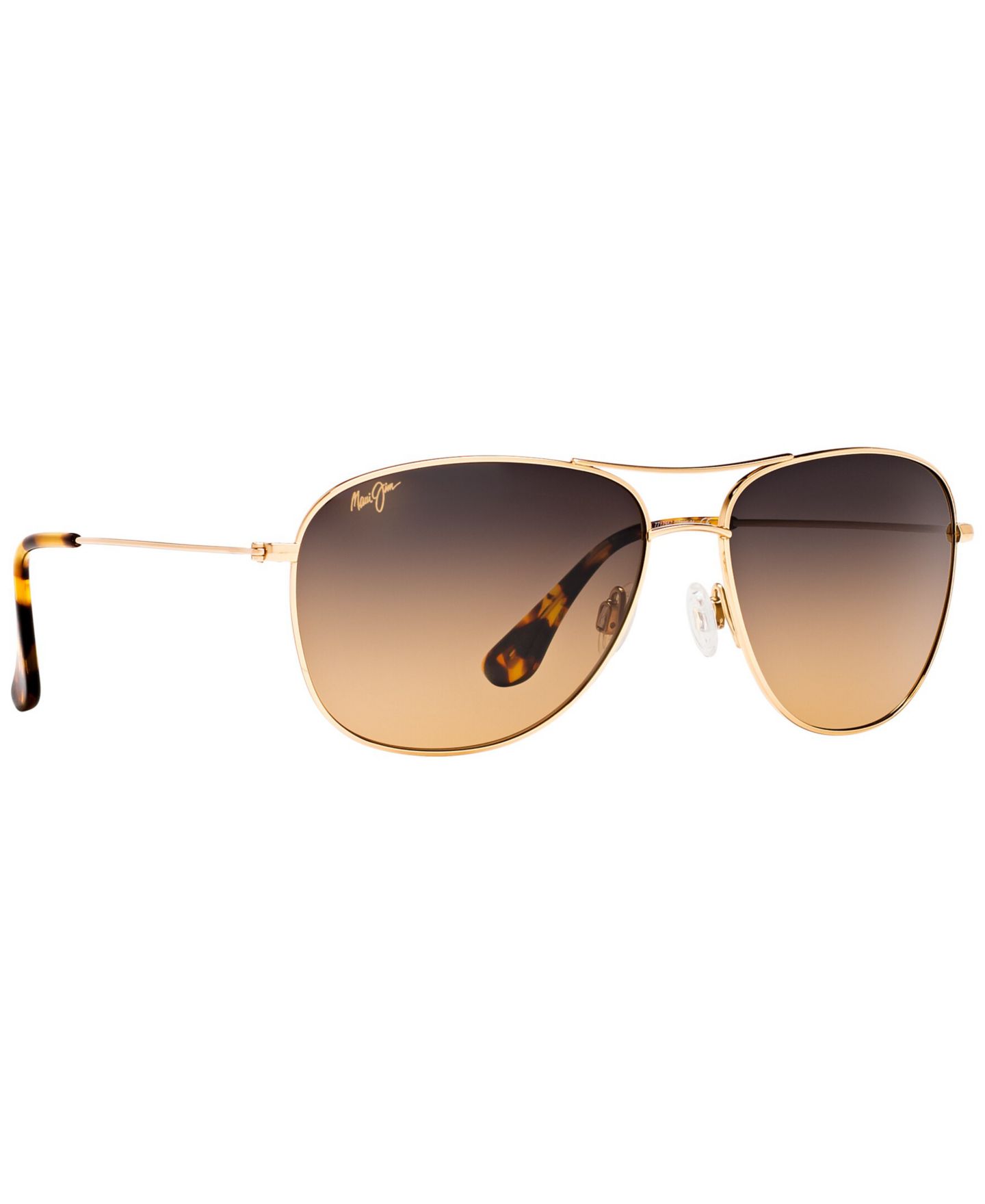 Женские солнцезащитные очки Maui Jim Polarized Cliffhouse Sunglasses, MJ000360, цвет: Золотой / Коричневый — фото 3