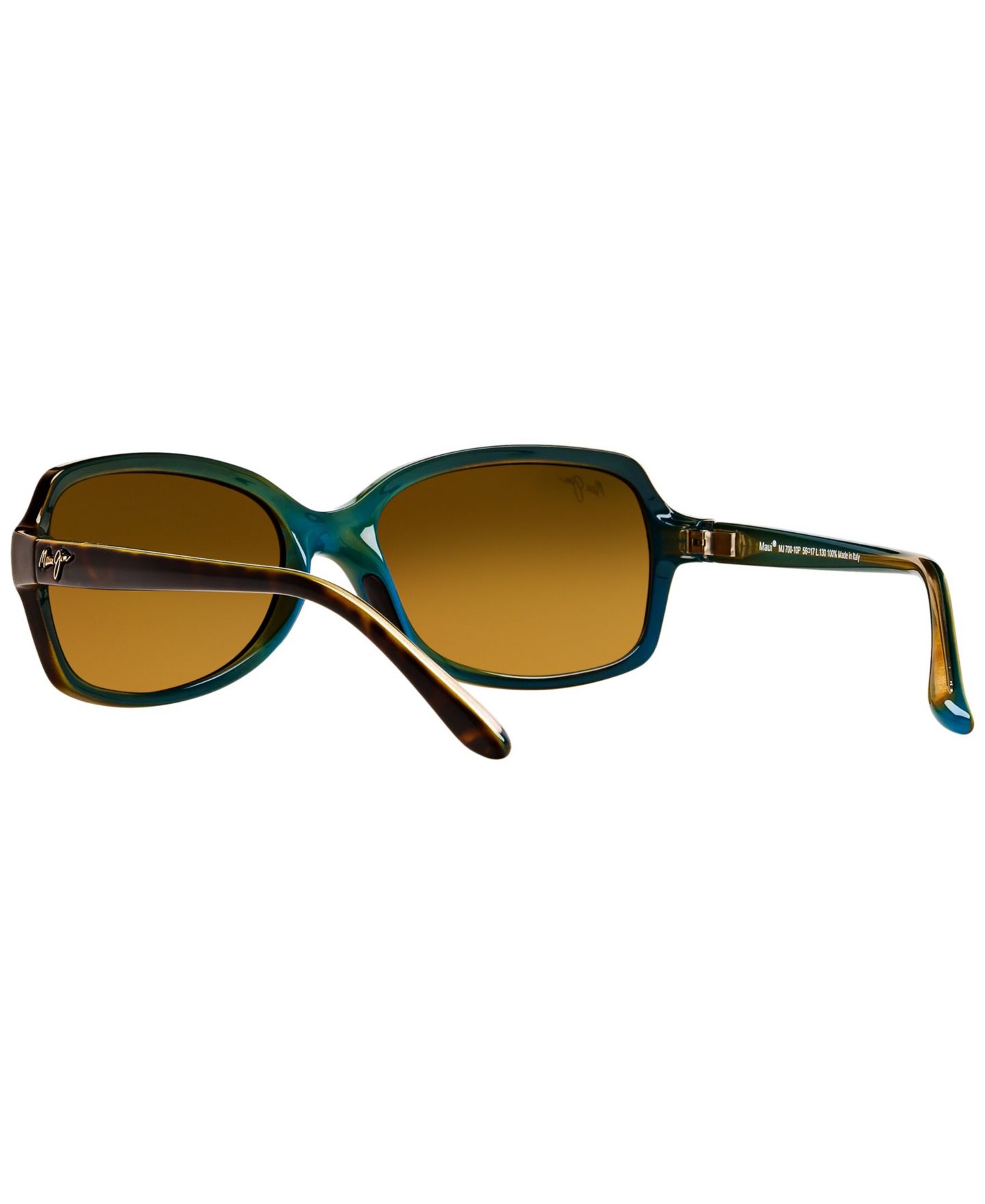 Женские солнцезащитные очки Maui Jim Polarized Cloud Break Sunglasses, 700, цвет: Коричневый черепаховый / Бронзовый градиентный — фото 7